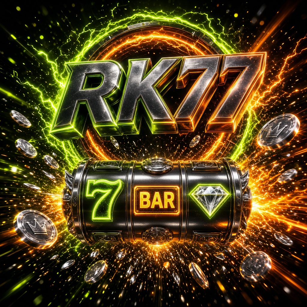Banner Aplikasi RK77 dengan akses permainan digital