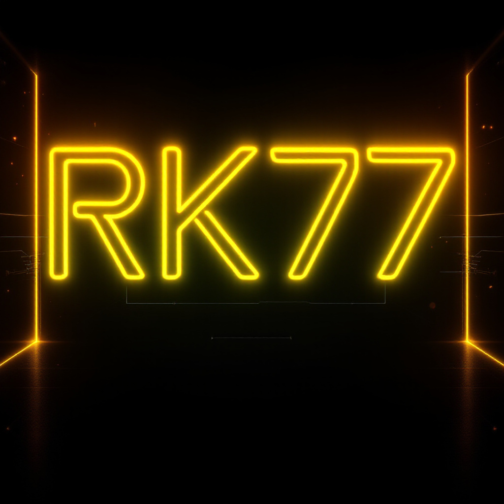 Banner Aplikasi RK77 dengan akses permainan digital