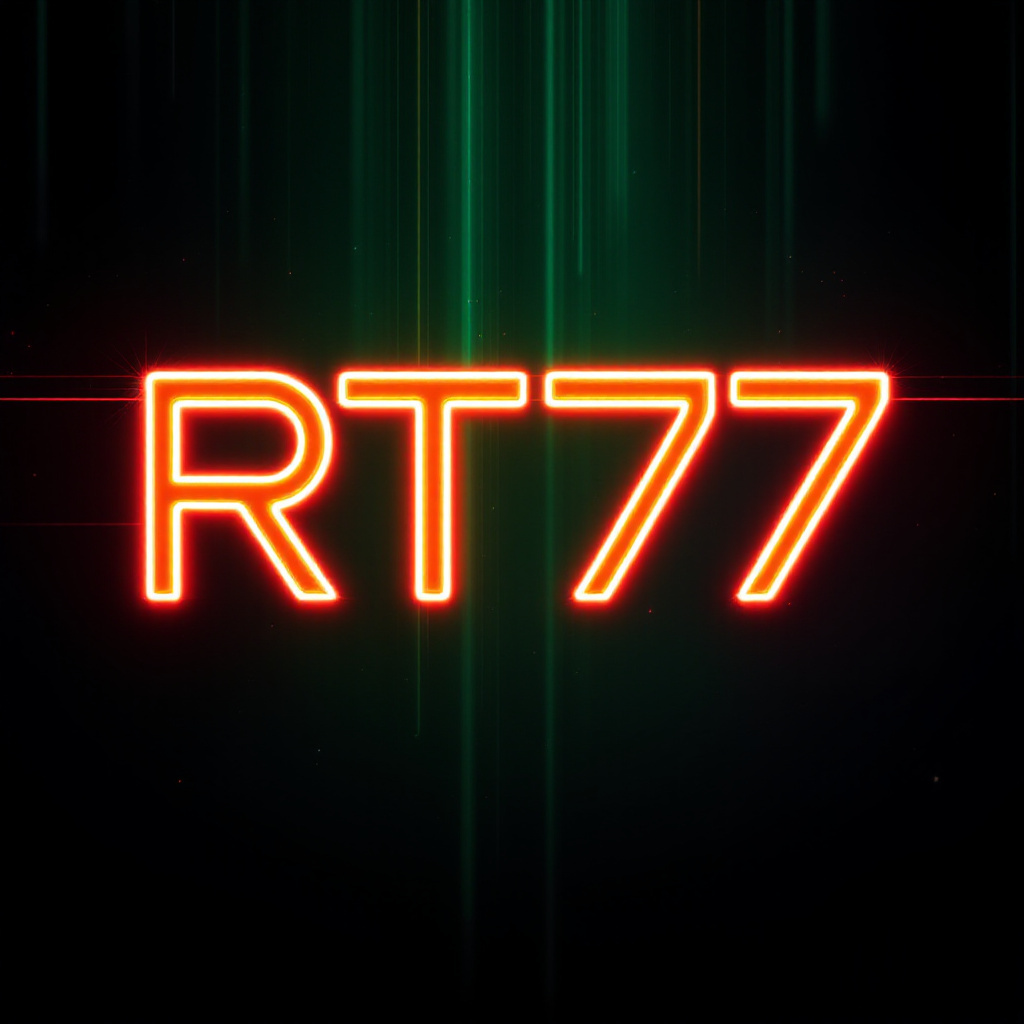 Banner Aplikasi RT77 dengan akses permainan digital