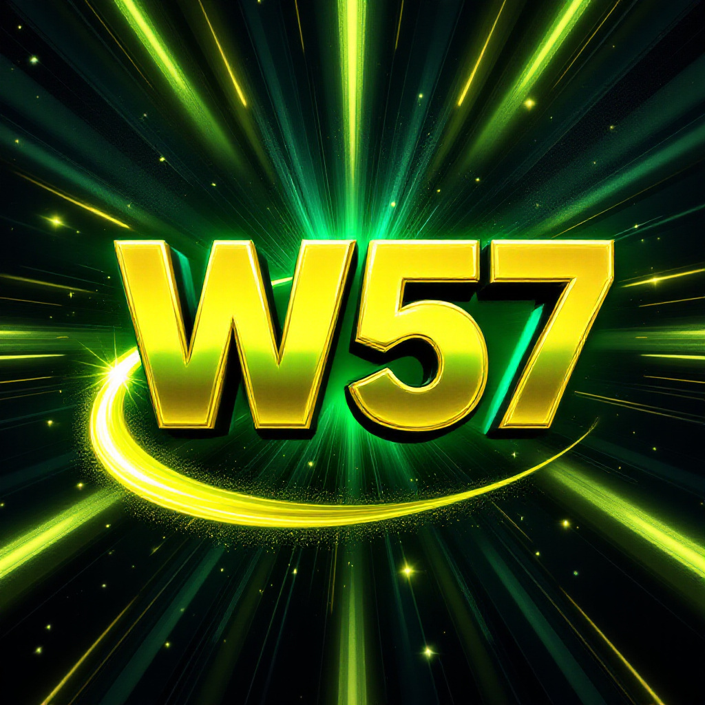 Banner Aplikasi W57 dengan akses permainan digital